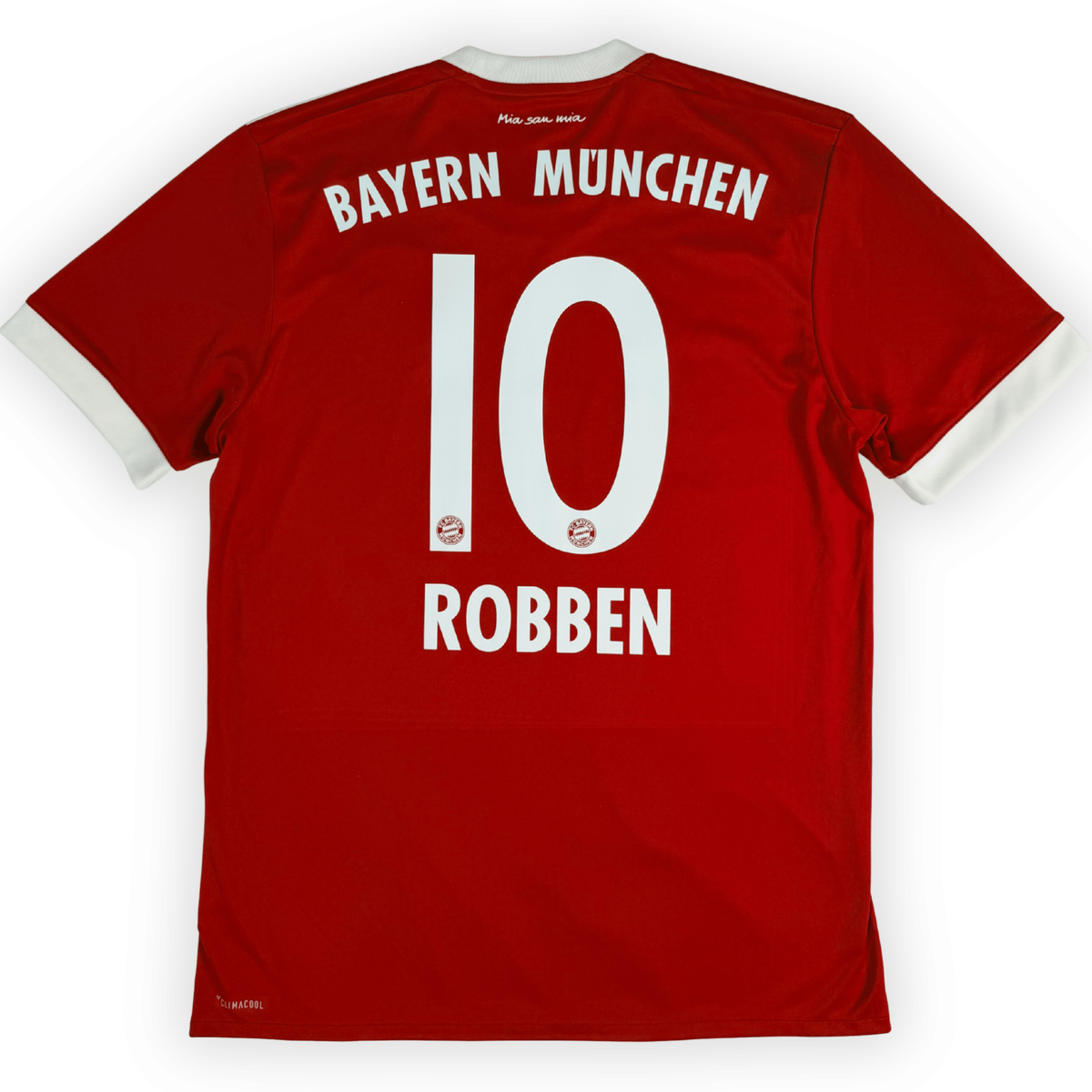 2017-18 Bayern Munich Home Shirt Robben #10 - (M) product image 1, provided for visual reference and product detail review