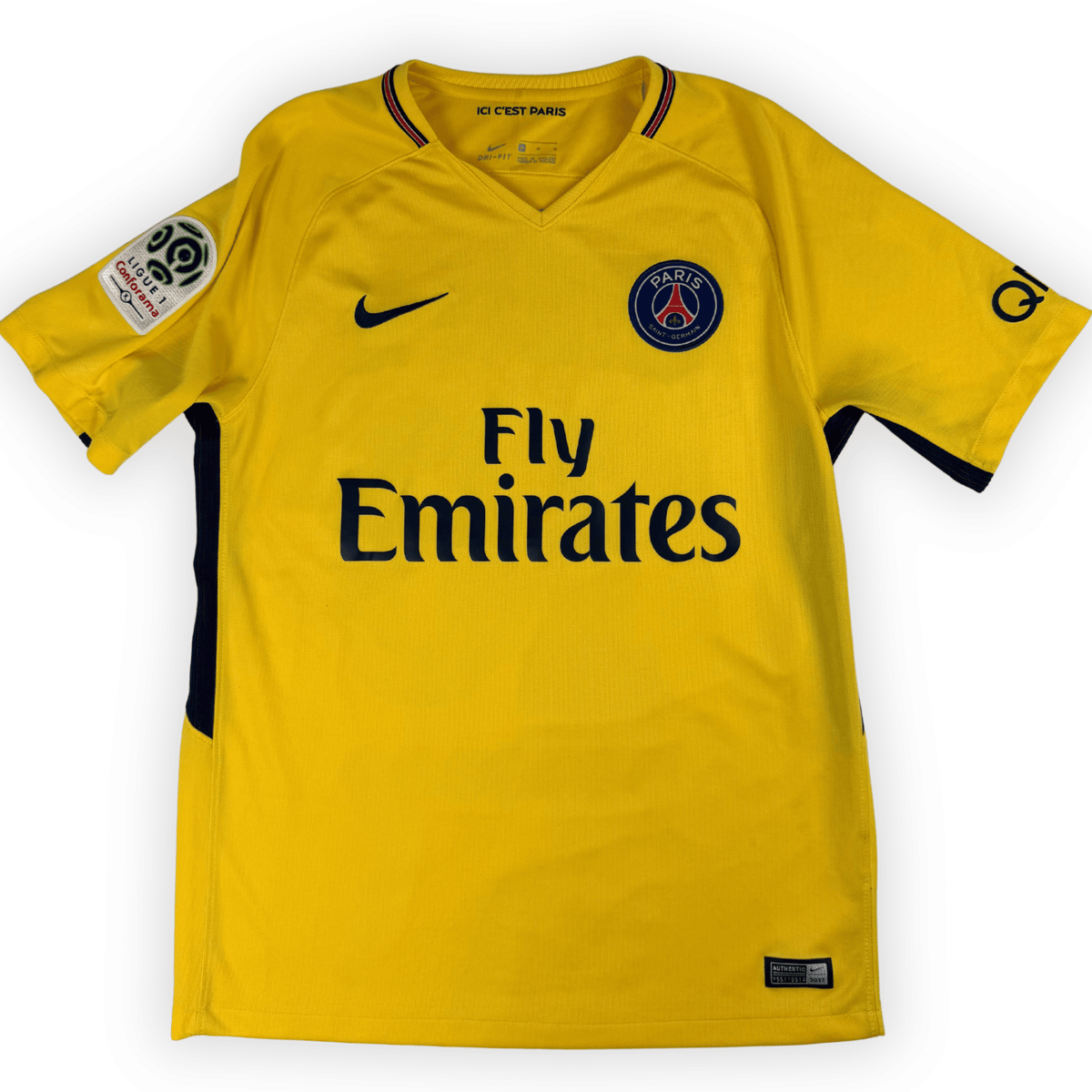 2017-18 Psg League 1 Away Shirt Neymar Jr #10 - (S) product image 1, provided for visual reference and product detail review