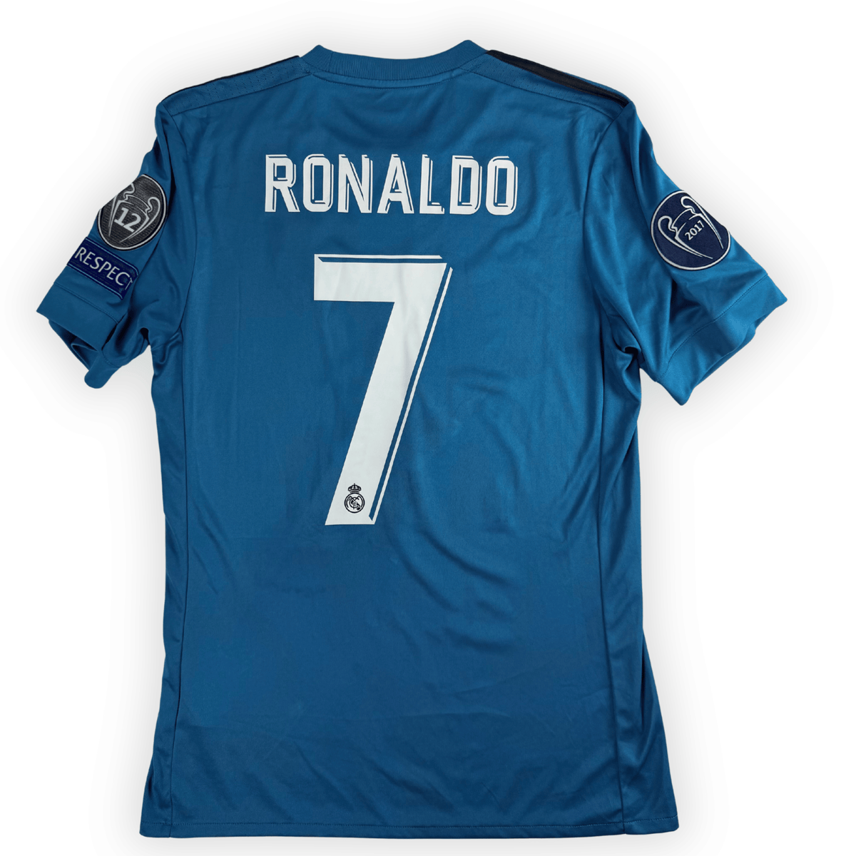 2017-18 Real Madrid Ucl Third Shirt Ronaldo #7 - (S) product image 1, provided for visual reference and product detail review