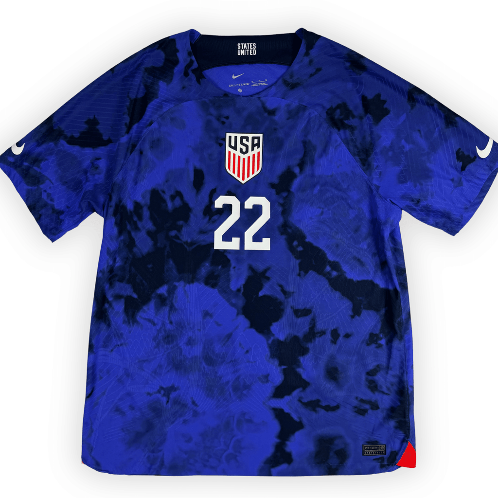 2022-23 Usmnt Away Authentic Shirt Yedlin #22 - (Xl) product image 1, provided for visual reference and product detail review