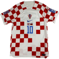 2022 Croatia World Cup Home Mdt Shirt Modric #10 - (M) product image 1, provided for visual reference and product detail