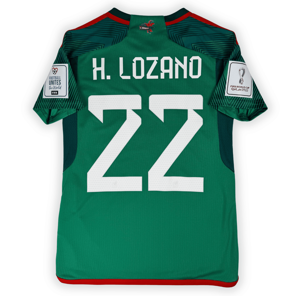 2022 Mexico World Cup Home Shirt H. Lozano #22 - (S) product image 2, provided for visual reference and product detail review