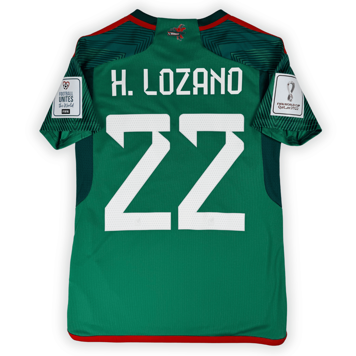 2022 Mexico World Cup Home Shirt H. Lozano #22 - (S) product image 2, provided for visual reference and product detail review