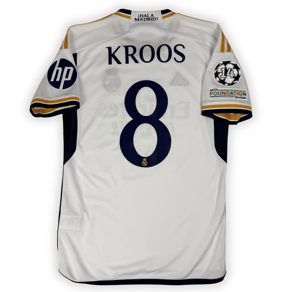 2023-24 Real Madrid Ucl Final Home Shirt Kroos #8 - (S) product image 2, provided for visual reference and product detail