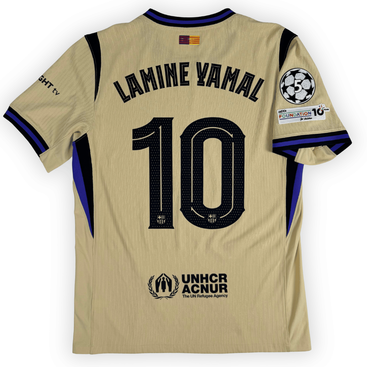 2025-26 FC Barcelona Ucl Away Authentic Shirt Lamine Yamal #10 - (M) product image 2, provided for visual reference and