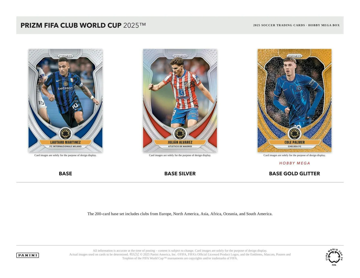 2025 Club World Cup Panini Prizm Hobby Mega Box product image 3, provided for visual reference and product detail review
