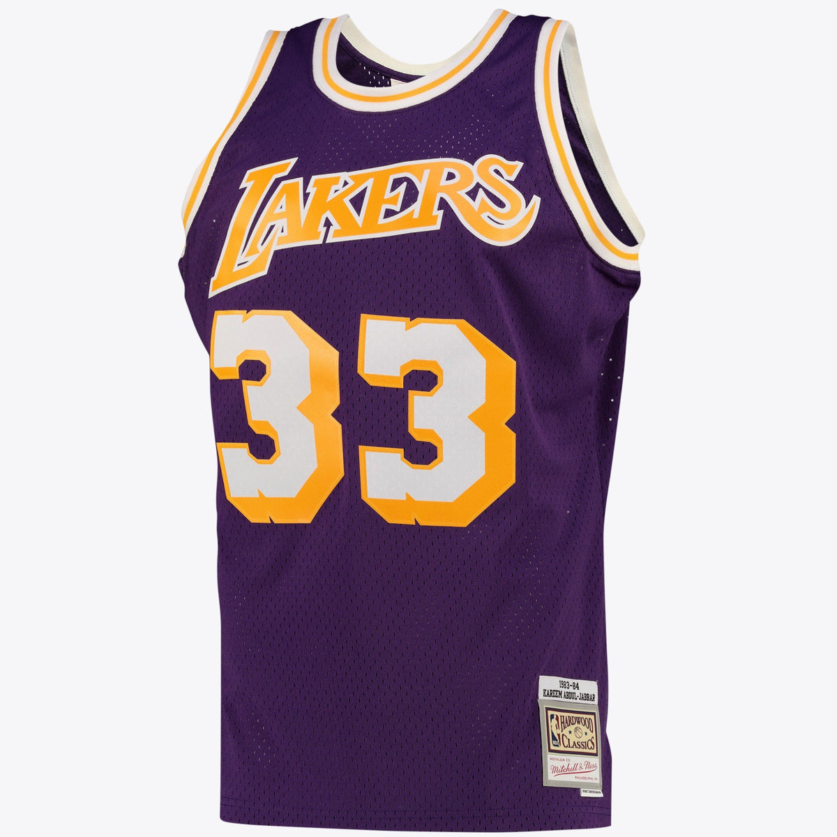 Kareem Abdul-Jabbar Los Angeles Lakers Swingman Alternate Jersey - Purple - Mens product image 2, provided for visual