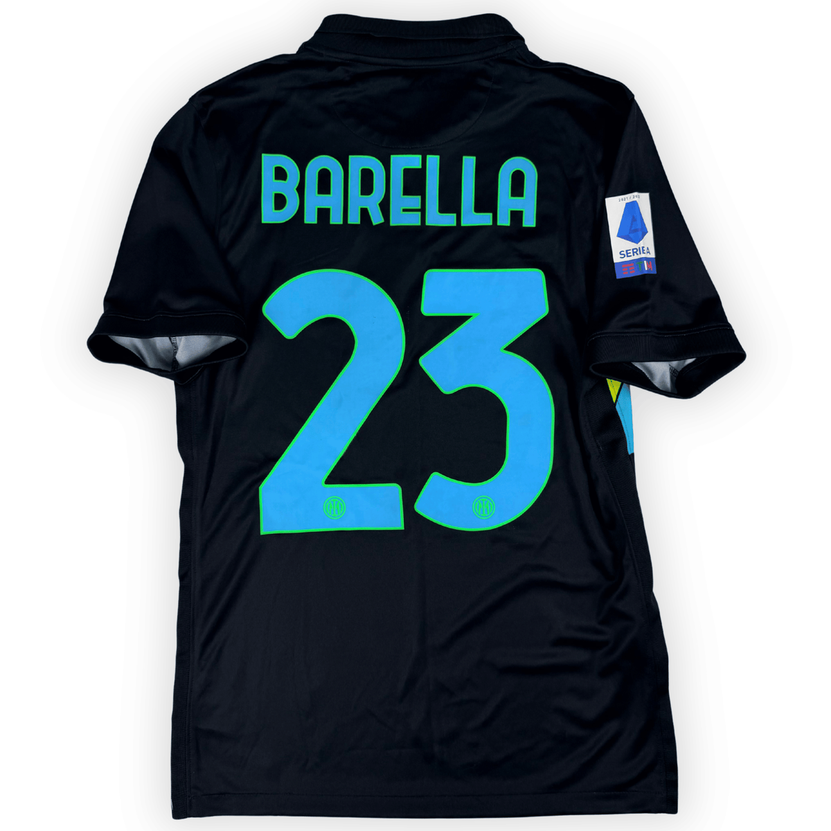 21-22 Inter Milan Serie A Third Shirt Barella #23 - (S) product image 1, provided for visual reference and product detail