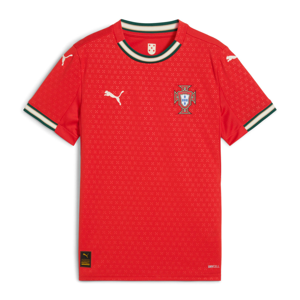 2025 Portugal Youth Home Jersey product image 1, provided for visual reference and product detail review