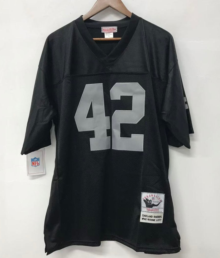 Ronnie Lott Oakland Raiders Jersey Black Mitchell & Ness product image 3