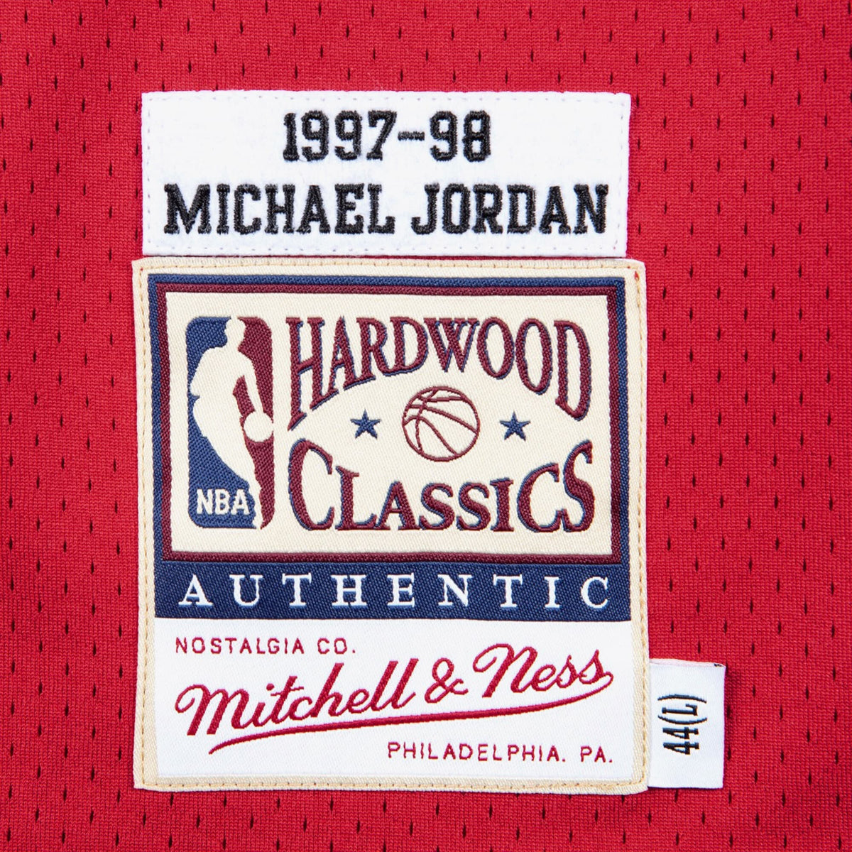 Michael Jordan Chicago Bulls 1997-98 Finals Authentic Road Jersey product image 9, provided for visual reference and product