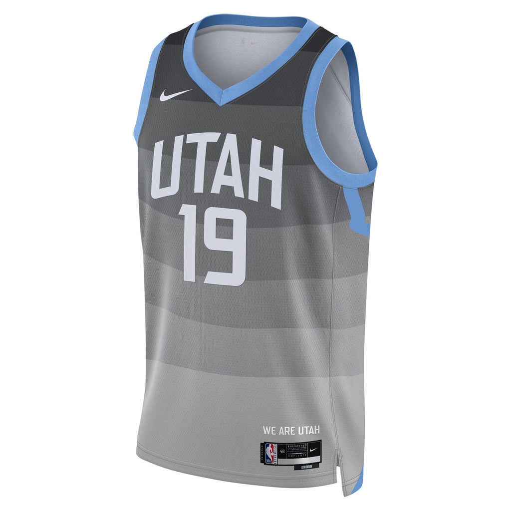 Ace Bailey Utah Jazz 2025/26 City Edition Swingman Jersey - Gray - Unisex product image 3, provided for visual reference and