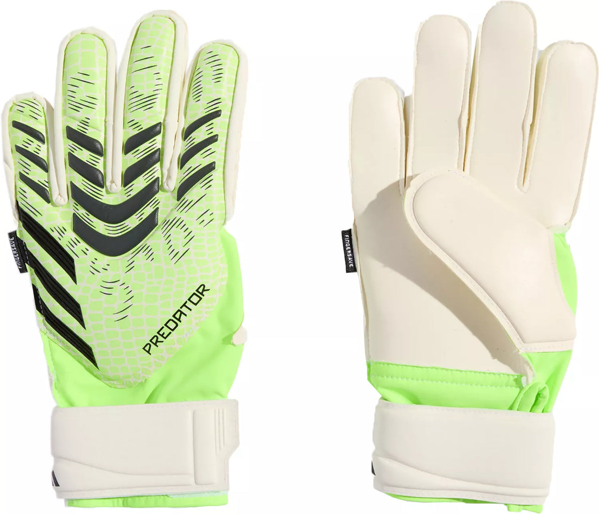 adidas PREDATOR GLOVES MTC FSJ - Lucid Lemon / White product image 1, provided for visual reference and product detail review