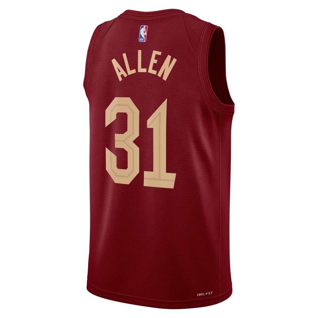 Jarrett Allen Cleveland Cavaliers Icon Edition Swingman Jersey - Maroon - Unisex product image 3, provided for visual