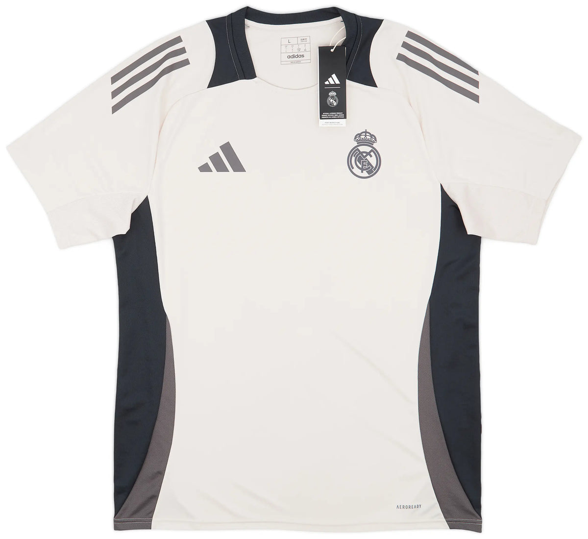 24/25 REAL MADRID adidas EUROPEAN TRAINING SHIRT product image 1, provided for visual reference and product detail review