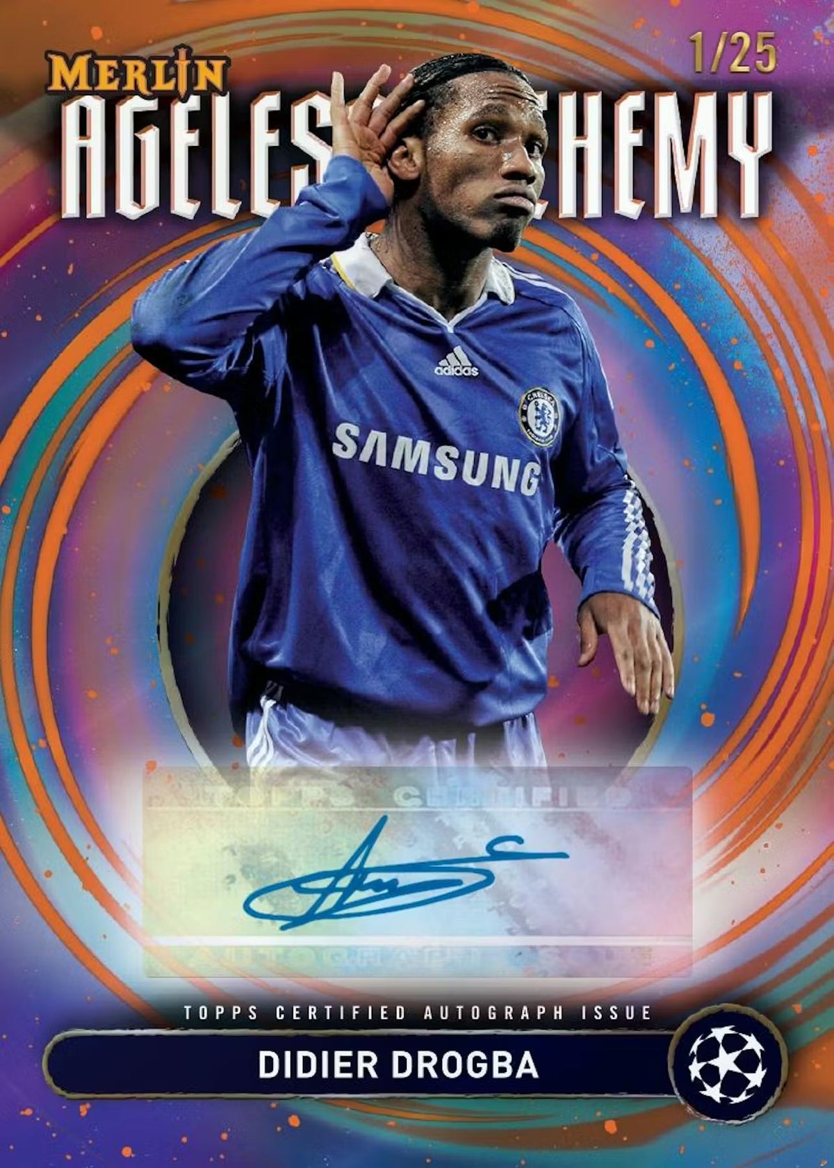2024/25 Topps Chrome Merlin Uefa Club Competitions Blaster Box product image 5, provided for visual reference and product
