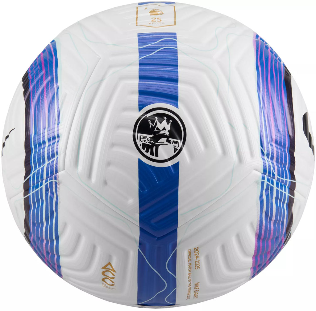 NIKE PREMIER LEAGUE FLIGHT OFFICIAL MATCH BALL - White / Blue product image 2, provided for visual reference and product