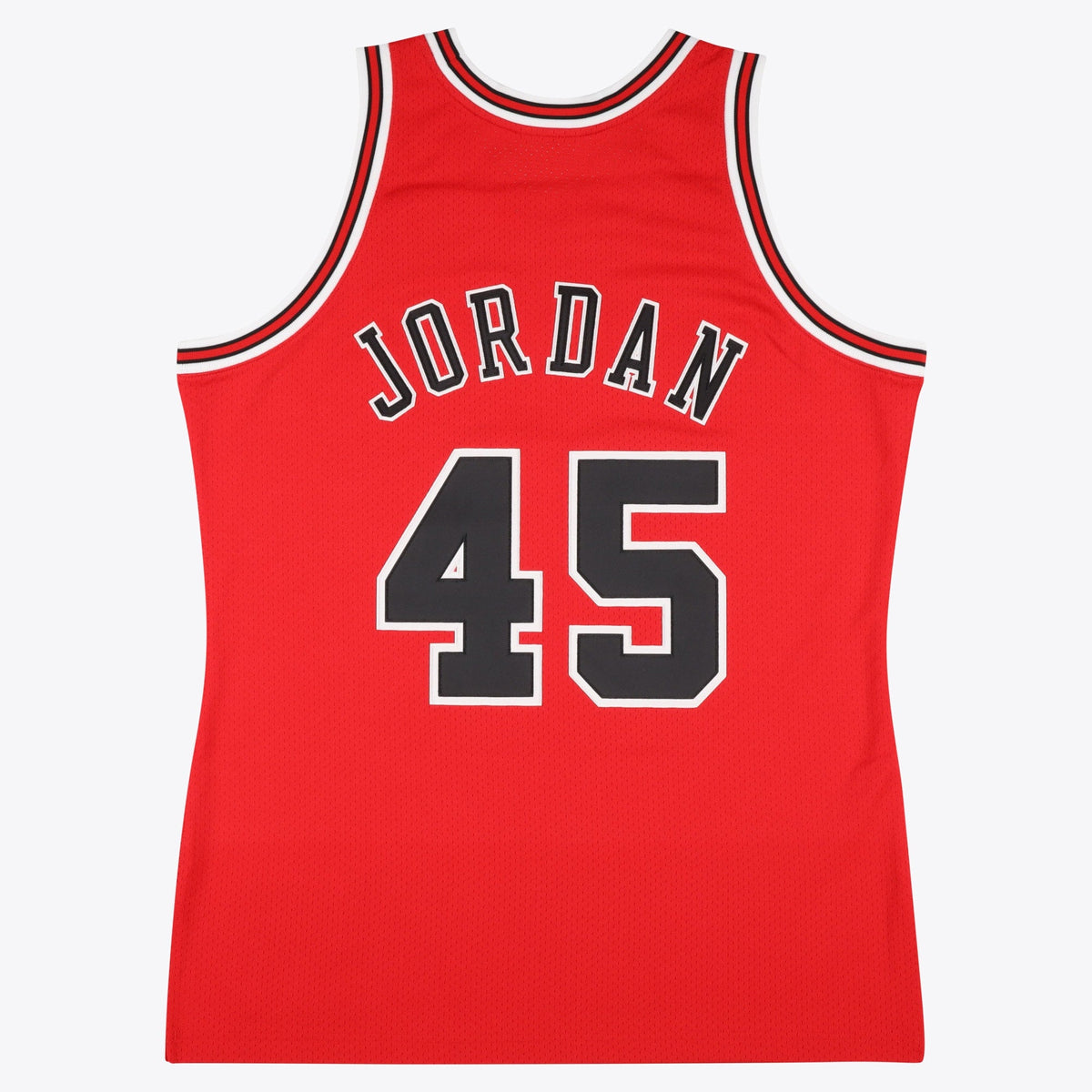 Michael Jordan Chicago Bulls 1994-95 Authentic Road Jersey - Red - Mens product image 3, provided for visual reference and