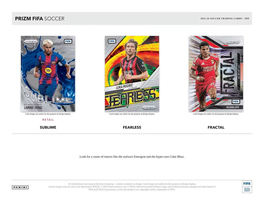 2025-26 Panini Prizm Fifa 24-Pack Retail Box product image 2, provided for visual reference and product detail review