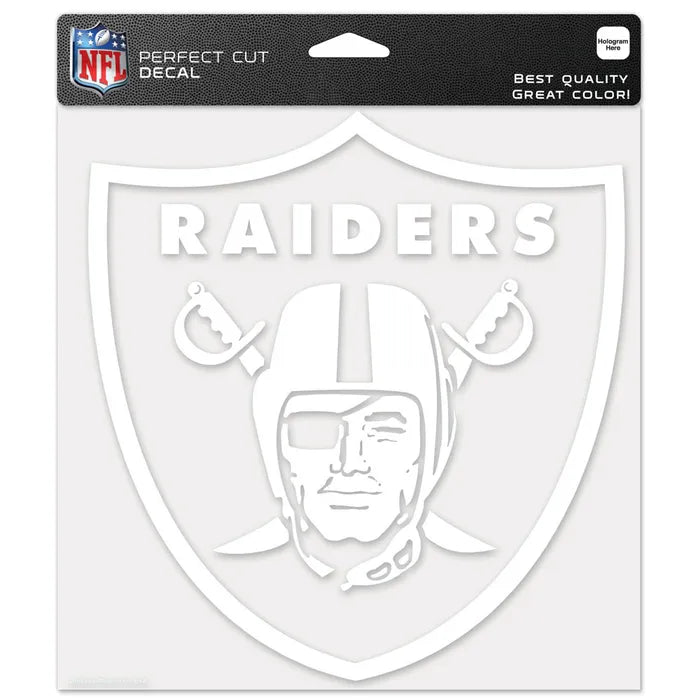 Las Vegas Raiders Perfect Cut Decals 8" x 8" product image 1, provided for visual reference and product detail review
