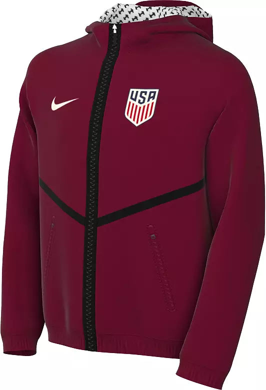 Nike USMNT Big Kids' Dri-FIT Soccer Anthem Jacket product image 1, provided for visual reference and product detail review