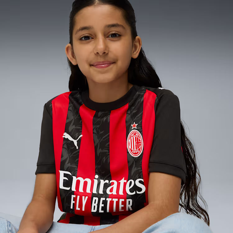 Puma Youth AC Milan Home Stadium Jersey 26/27 product image 1, provided for visual reference and product detail review