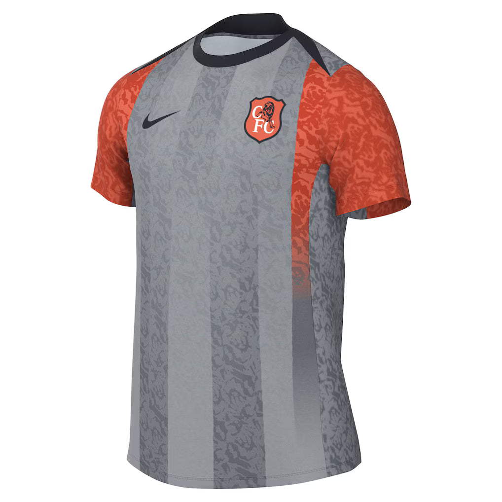 25/26 NIKE CHELSEA ACADEMY PRO PRE-MATCH TOP - Grey product image 2, provided for visual reference and product detail review