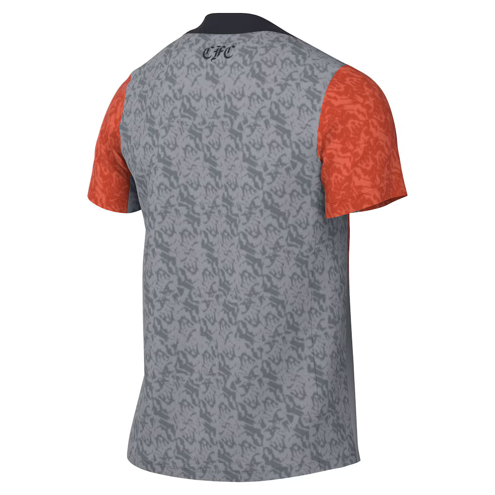 25/26 NIKE CHELSEA ACADEMY PRO PRE-MATCH TOP - Grey product image 3, provided for visual reference and product detail review