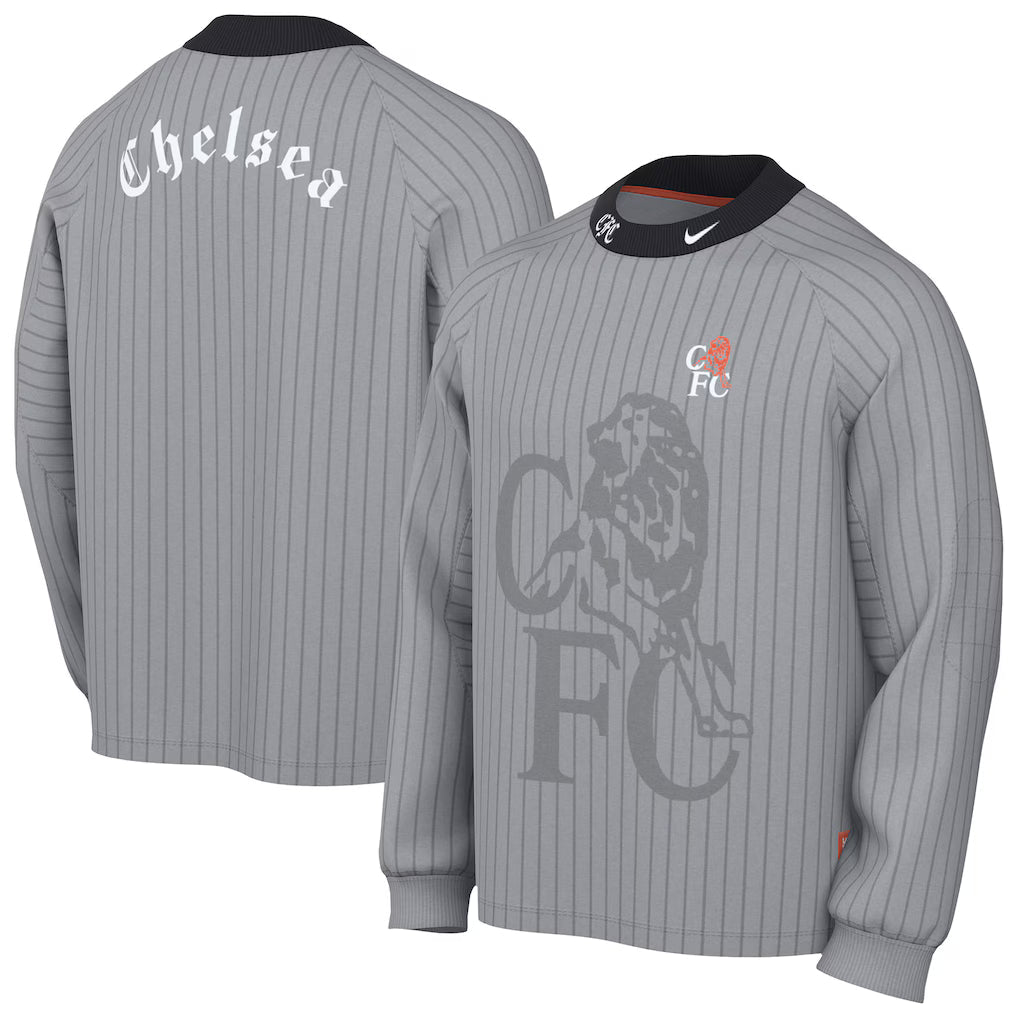 25/26 NIKE CHELSEA AUTHENTIC LONG SLEEVE GOALKEEPER JERSEY - Gray product image 1, provided for visual reference and product