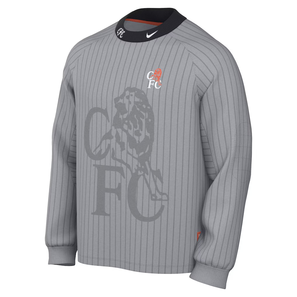25/26 NIKE CHELSEA AUTHENTIC LONG SLEEVE GOALKEEPER JERSEY - Gray product image 2, provided for visual reference and product