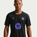 2025/26 NIKE FC BARCELONA AWAY KOBE STRIKE ELITE DRI-FIT ADV TRAINING TOP - Black product image 1, provided for visual