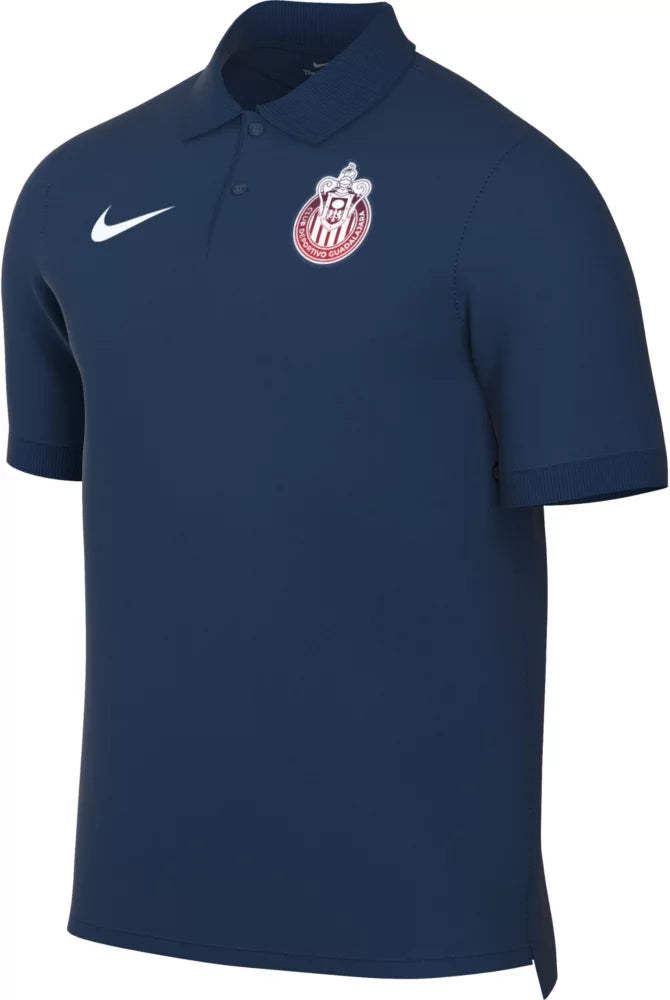 Nike Chivas F.C Slim Authentic Polo - Navy product image 1, provided for visual reference and product detail review