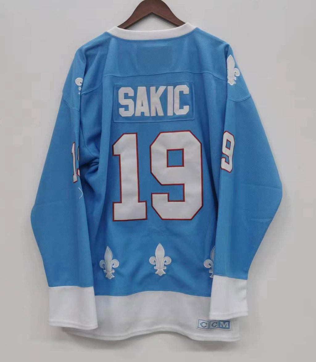 Joe Sakic Quebec Nordiques Official NHL CCM Jersey light product image 1