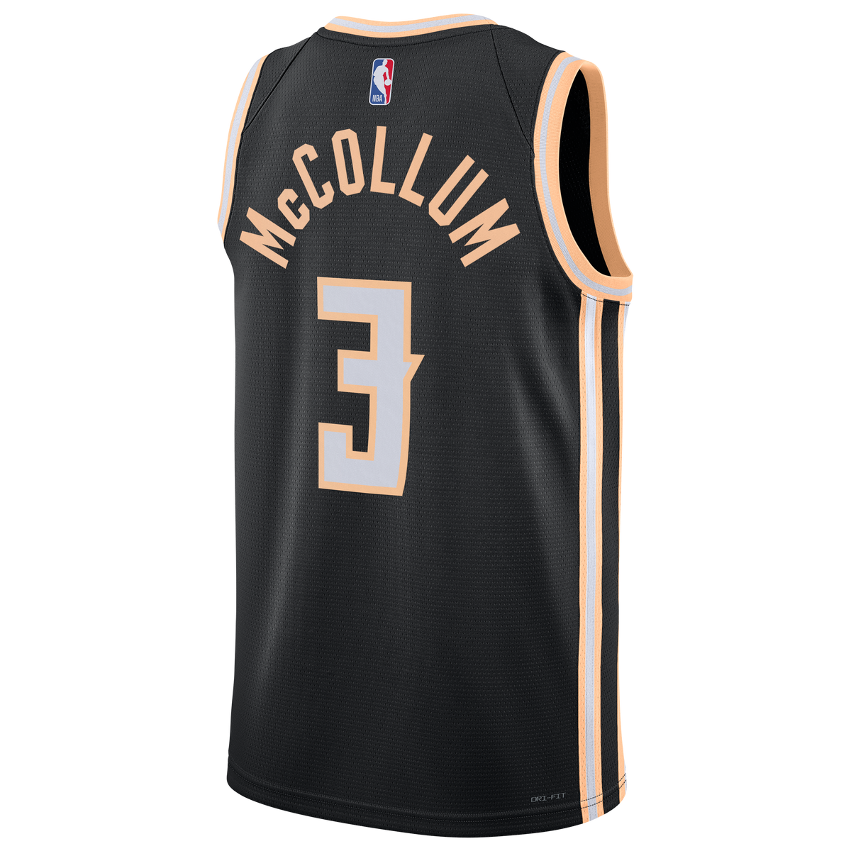 CJ McCollum Atlanta Hawks 2025/26 City Edition Swingman Jersey - Black - Unisex product image 4, provided for visual