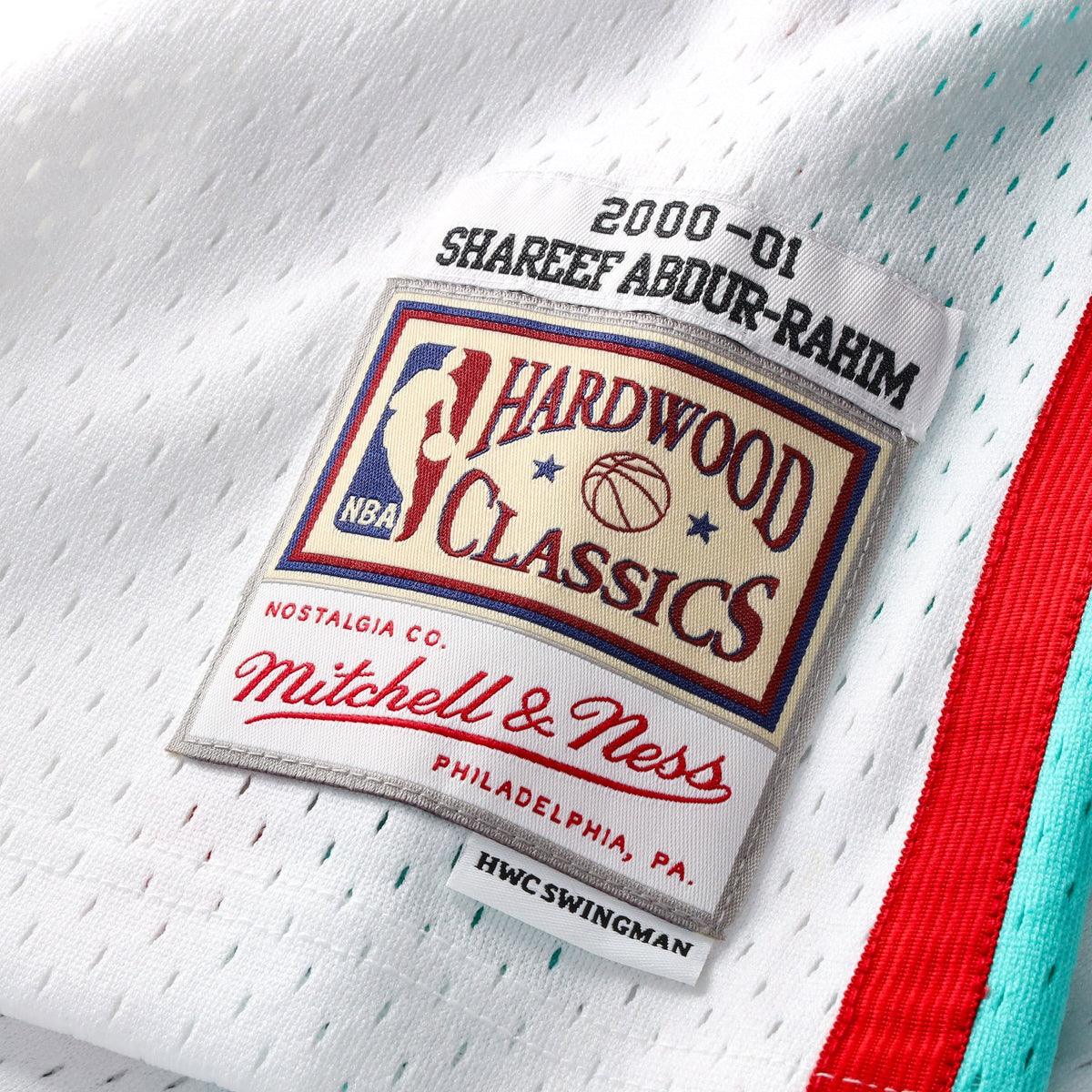 Shareef Abdur-Rahim Vancouver Grizzlies 2000 Authentic Swingman Jersey - White product image 6, provided for visual
