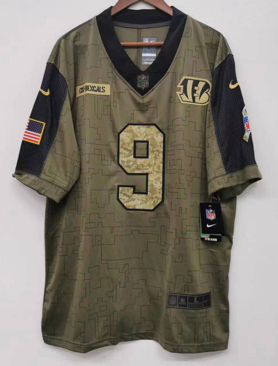 Joe Burrow Cincinnati Bengals military salute to service product image 3