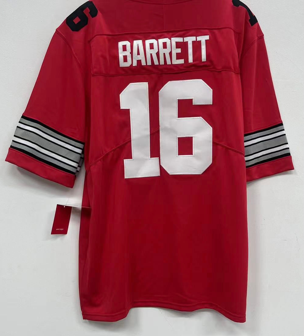 J. T. Barrett Jersey Ohio State Buckeyes red product image 5