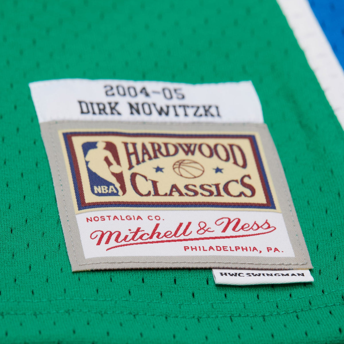 Dirk Nowitzki Dallas Mavericks 2004 Swingman Jersey product image 5, provided for visual reference and product detail review