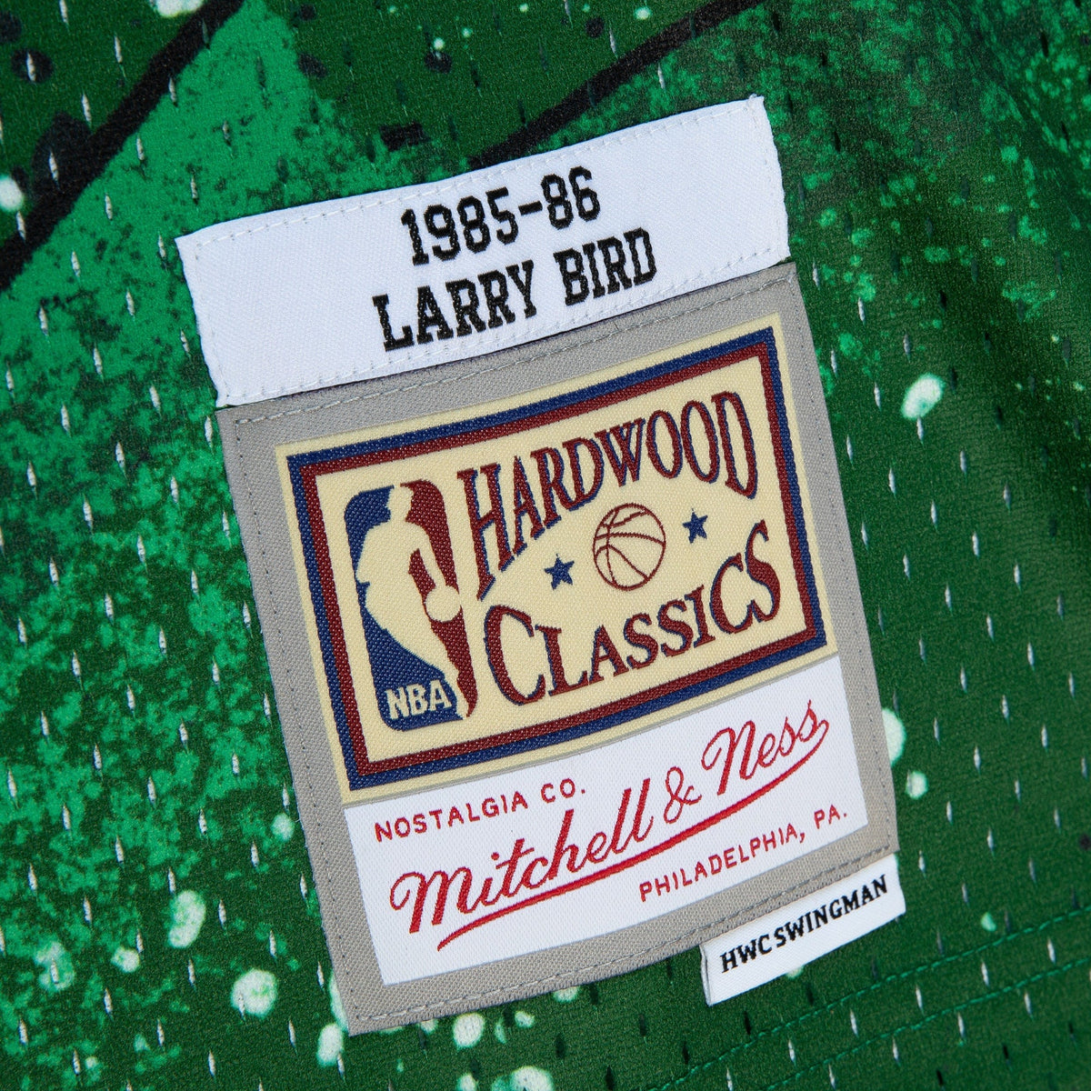 Larry Bird Boston Celtics 1985 Hyper Hoops Swingman Jersey - Green product image 5, provided for visual reference and