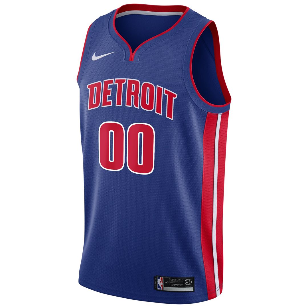 Detroit Pistons Nike Swingman Custom Jersey Blue - Icon product image 2