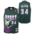 Ray Allen Milwaukee Bucks 1996-97 Hardwood Classics Swingman Jersey - Fir - Youth product image 1, provided for visual