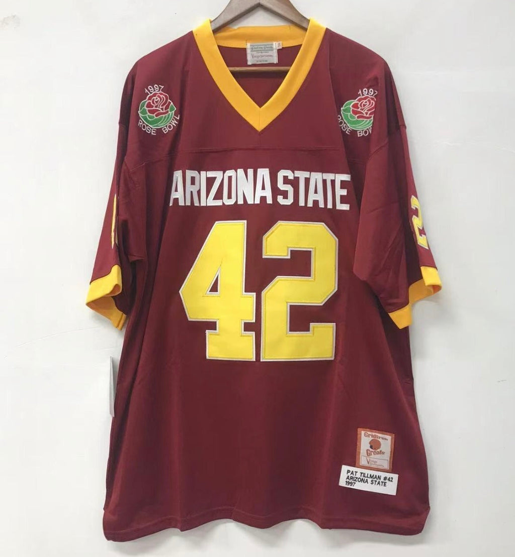 Pat Tillman Arizona State Jersey Stitched lettering and product image 2