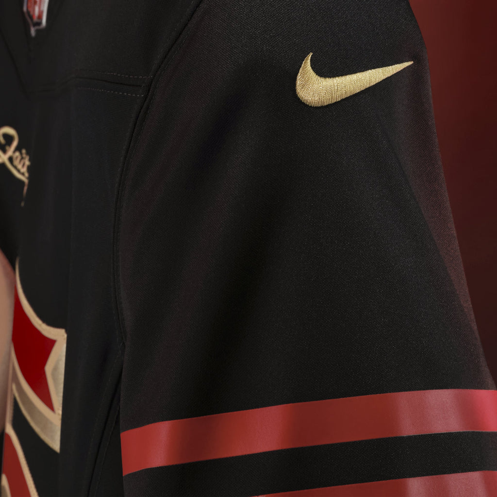 Nike Men San Francisco 49ers Christian McCaffrey #23 Rivalries Limited Jersey - Black product image 6, provided for visual