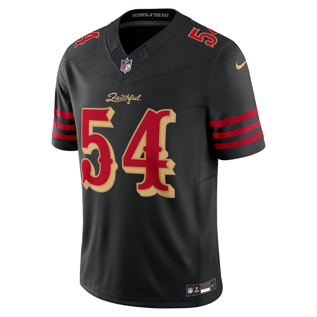 Nike Men San Francisco 49ers Fred Warner #54 Rivalries Limited Jersey - Black product image 1, provided for visual reference