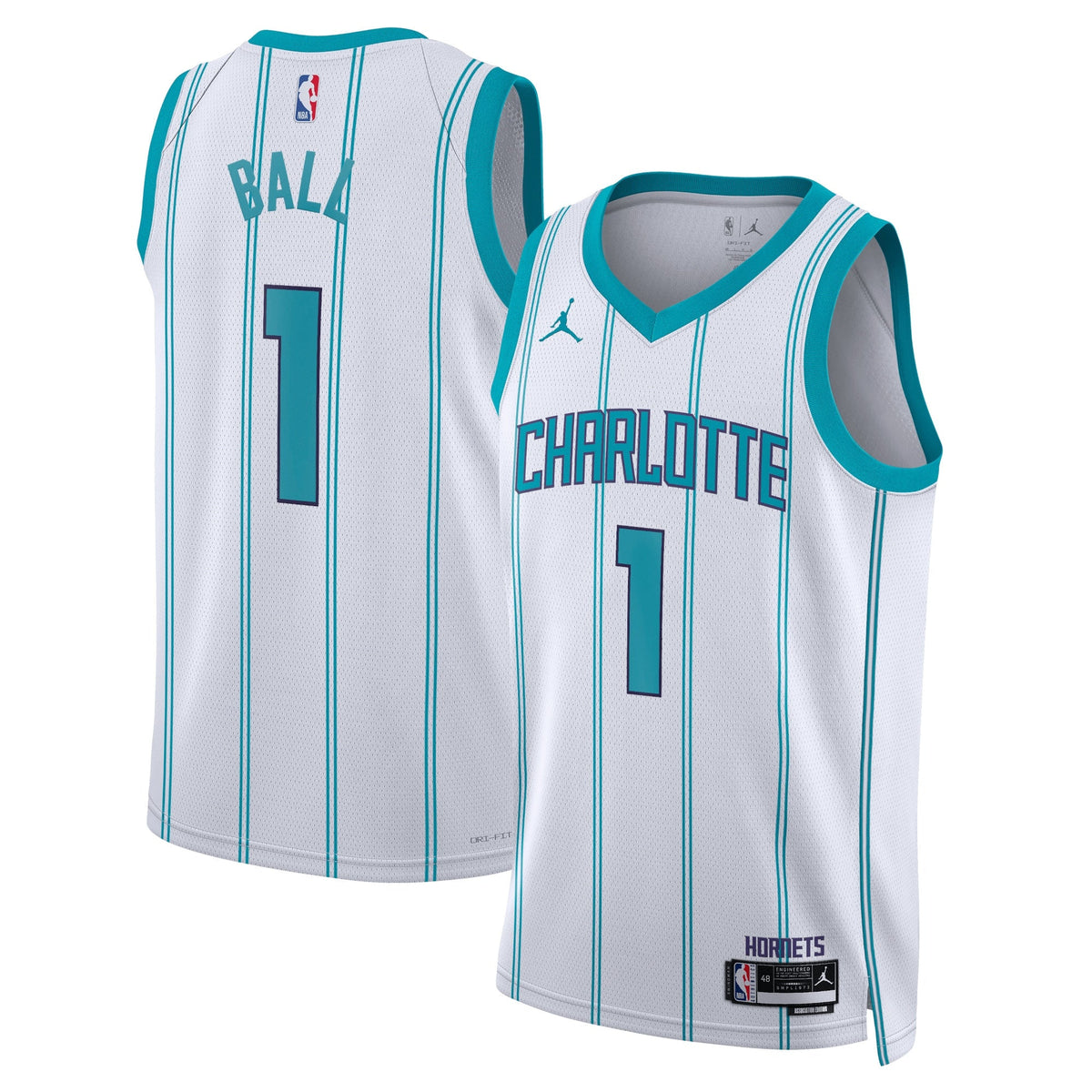 LaMelo Ball Charlotte Hornets Association Edition Swingman Jersey - White - Unisex product image 1, provided for visual