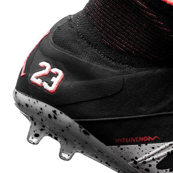 NEYMAR x JORDAN NIKE HYPERVENOM PHANTOM 2 FG 'Black Silver Crimson' product image 2, provided for visual reference and