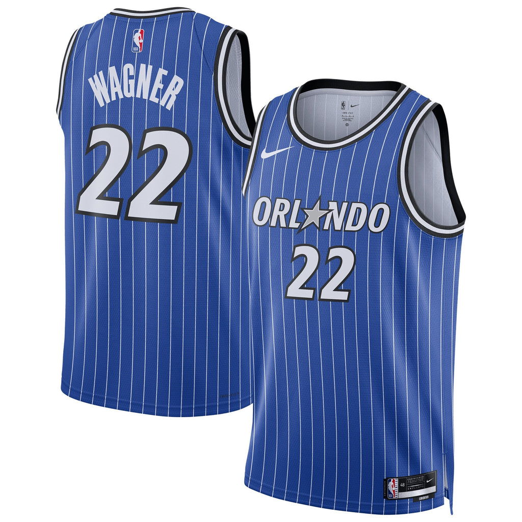 Moritz Wagner Orlando Magic Replica Swingman Icon Jersey - Unisex product image 2, provided for visual reference and product
