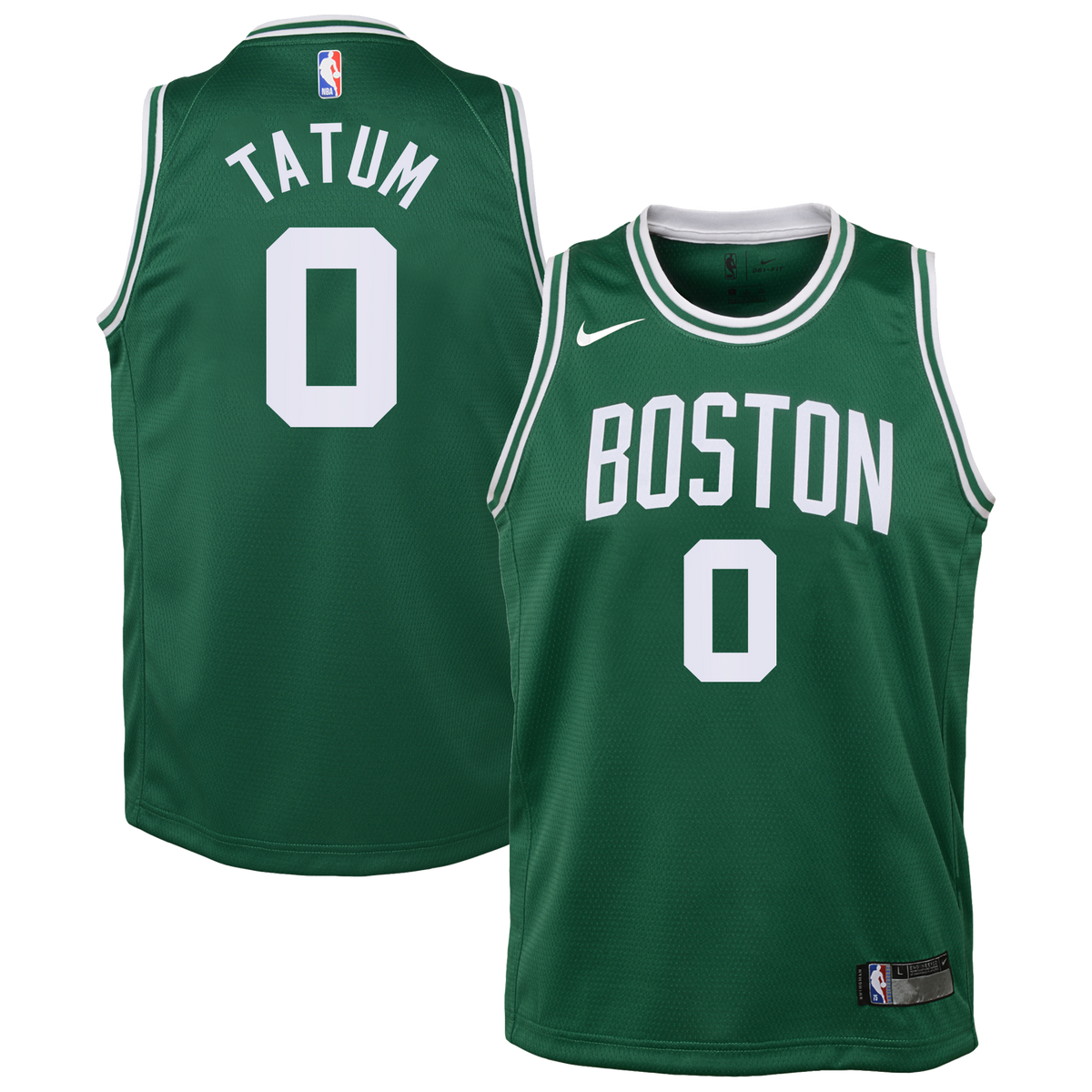 Jayson Tatum Boston Celtics Icon Edition Swingman Jersey - Kelly Green - Youth product image 2, provided for visual