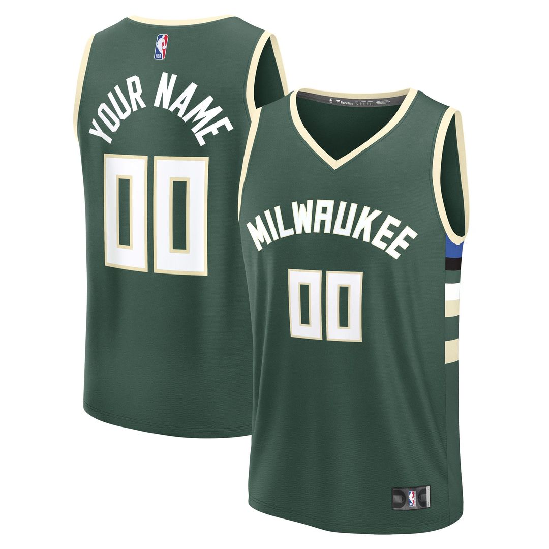 Milwaukee Bucks Fanatics Youth Fast Break Custom Replica product image 10