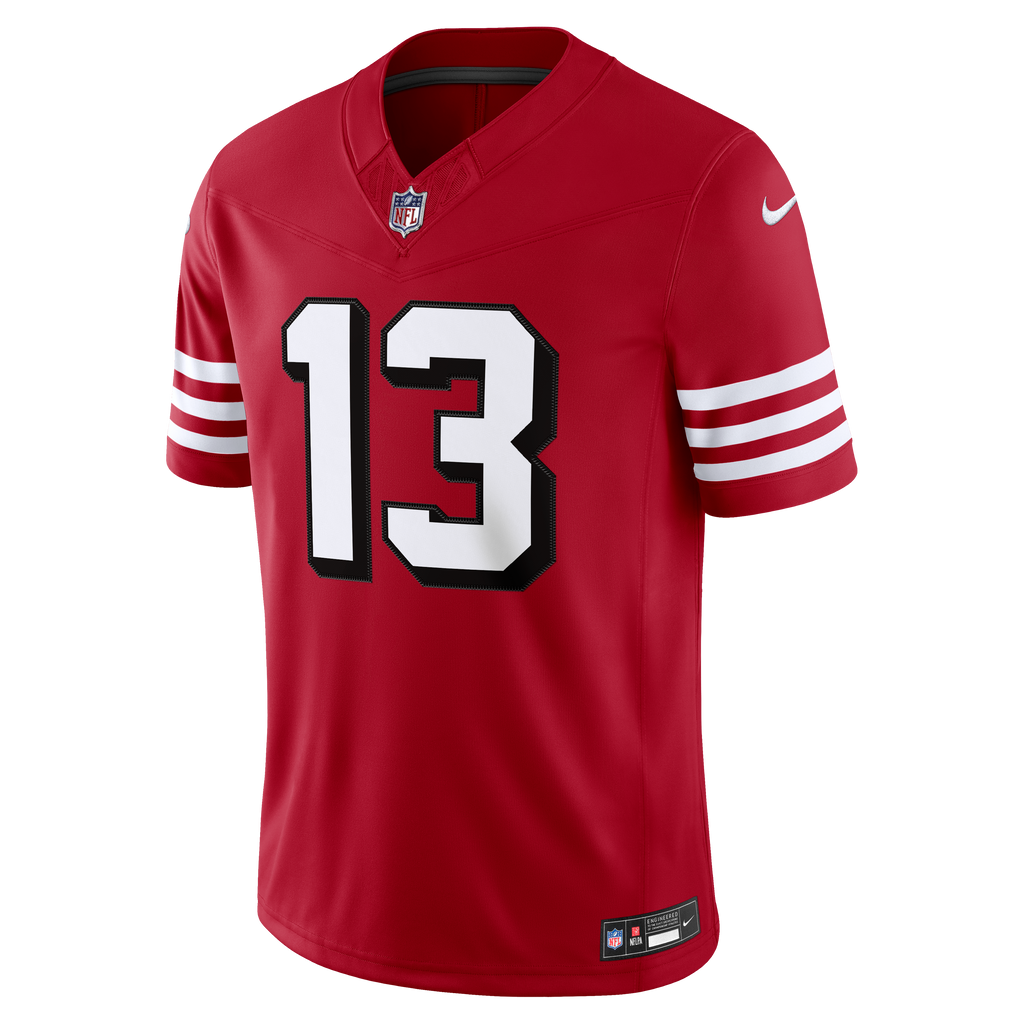 Nike San Francisco 49ers Brock Purdy (#13) Limited Jersey- Gym Red product image 1, provided for visual reference and